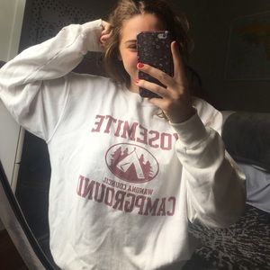 Brandy Melville Yosemite campground sweatshirt